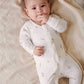 Organic Cotton Zip Footie, Vanilla Wattle Bee