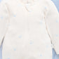 Org. Zip Footie, Pale Blue Bear