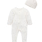 Zip Footie & Hat, Vanilla Bear