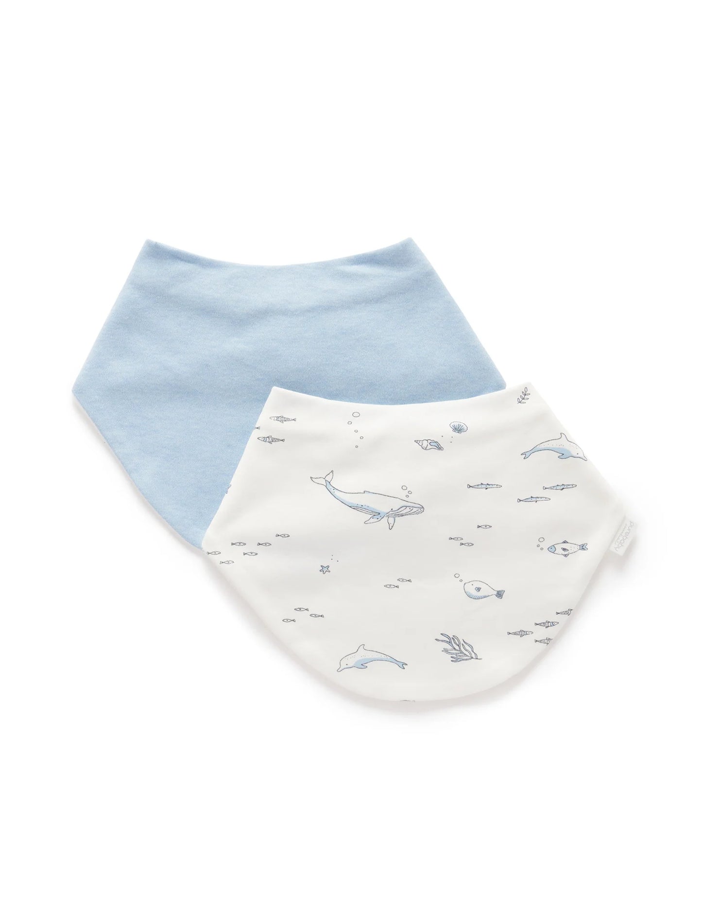 Dribble Bib, Vanilla Nautical
