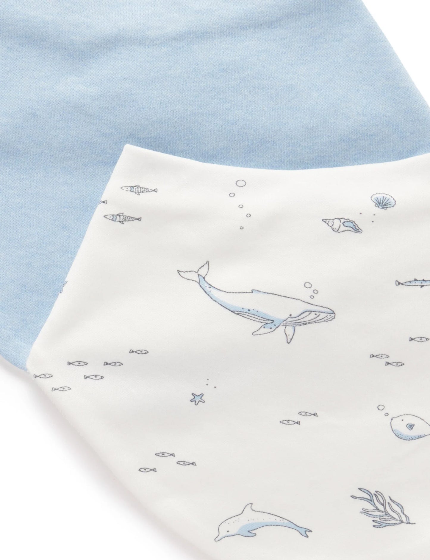 Dribble Bib, Vanilla Nautical