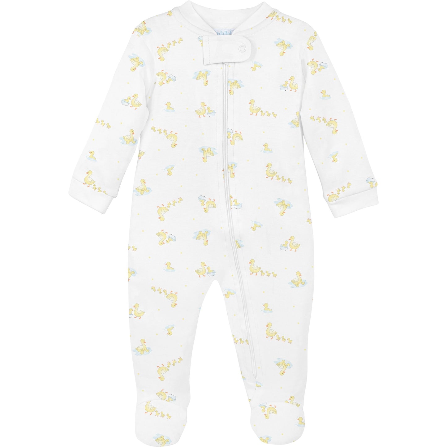 Footie w/Zip, Bath Time