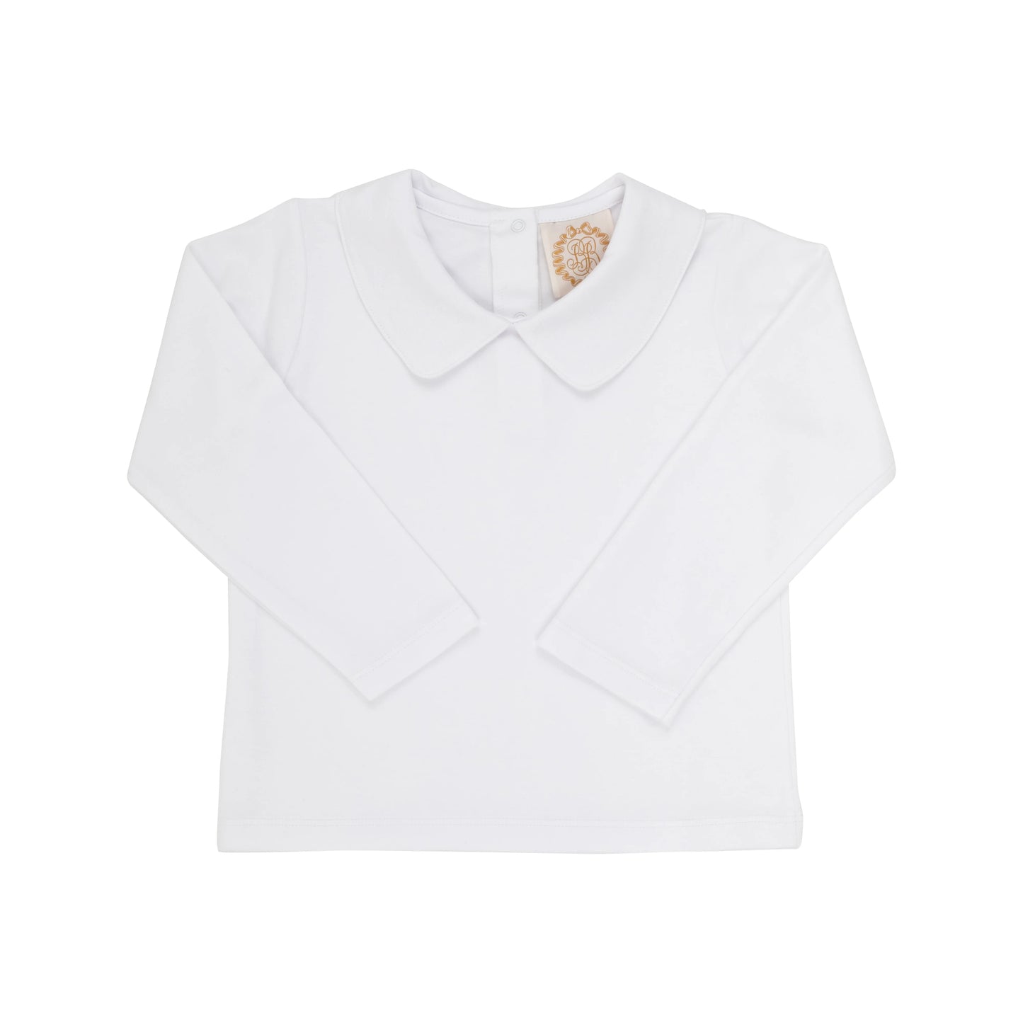 Peter Pan Collar L/S Pima Shirt, White