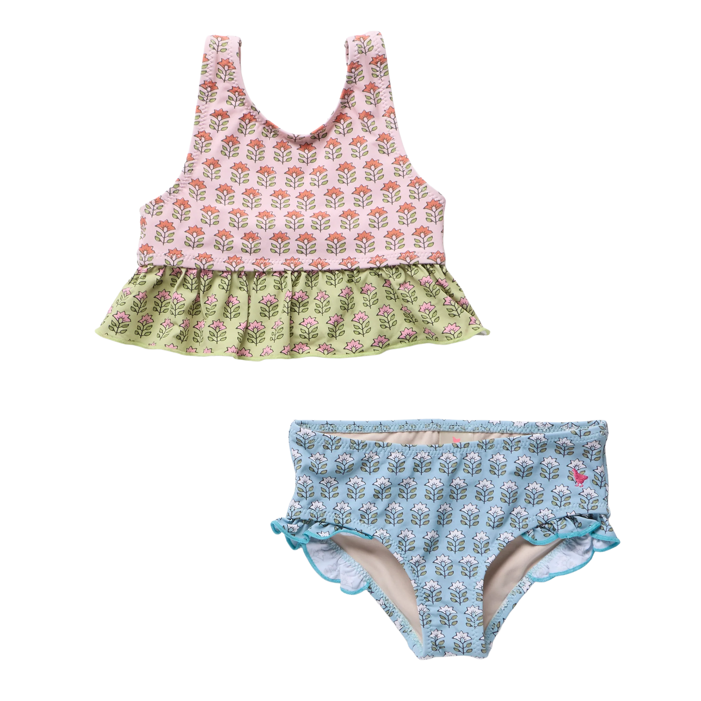 Palmer Tankini, Prairie Block Print