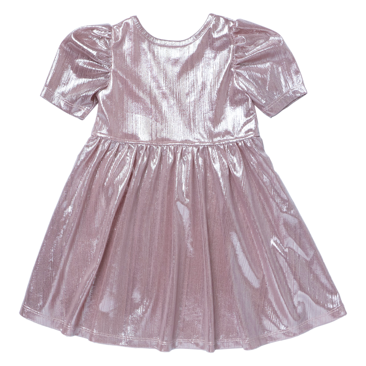 Lame Laurie Dress, Glitter Pink