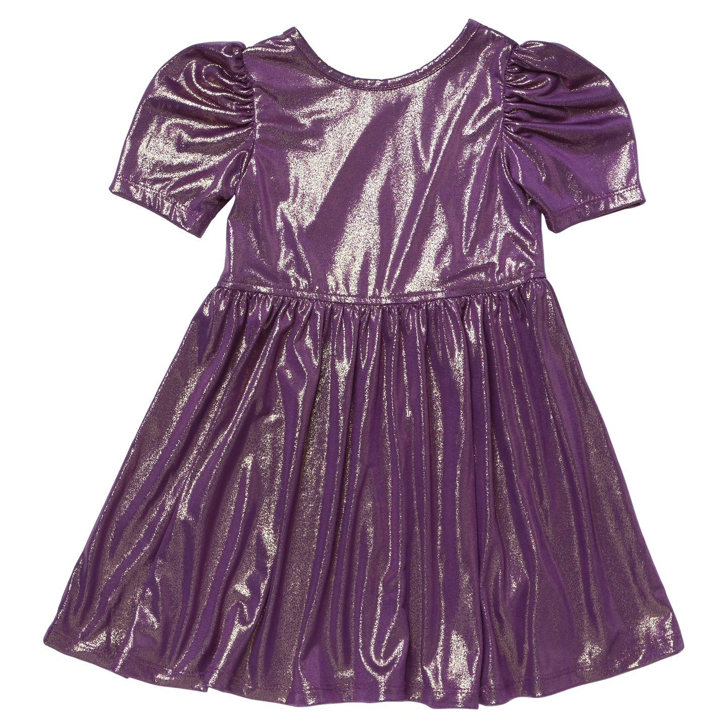 Lame Laurie Dress, Deep Purple