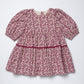 Maribelle Dress, Burgundy Climbing Floral