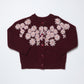 Blossom Sweater, Pink Flower Embroidery