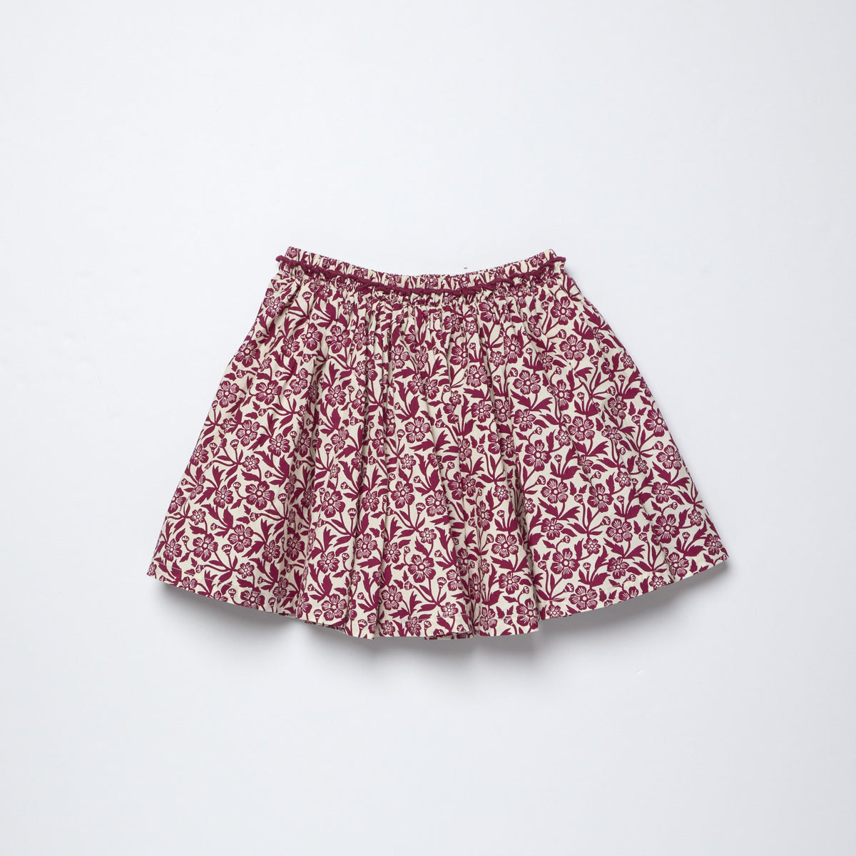 Gianna Skirt, Burgundy Climbing Floral