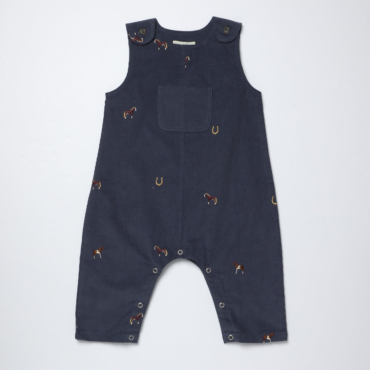 Noah Jumper, Navy Horse Embroidery