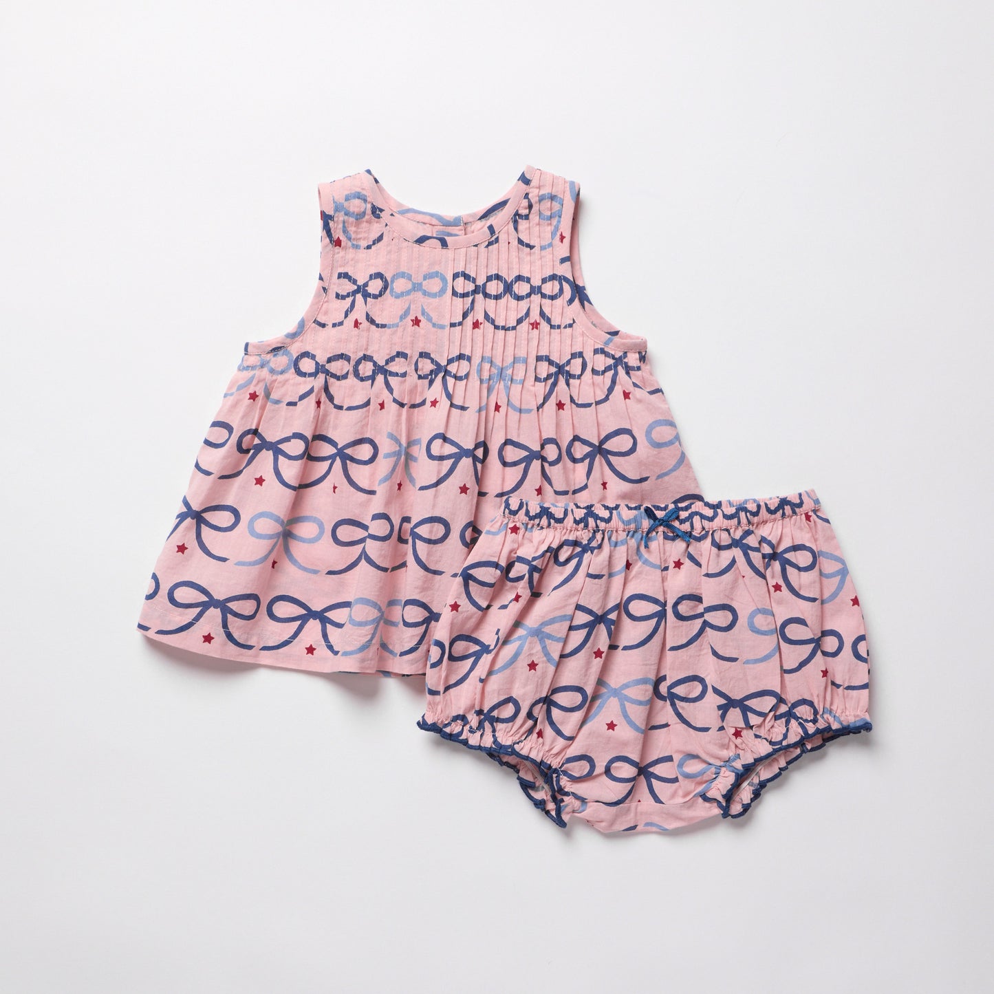 Baby Jaipur 2-Piece Set - Pink Bows