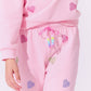 Pink Crystal Hearts Set