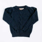 Pointelle Navy Floral Cardigan