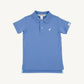 Prim and Proper S/S Polo & Onesie, Barbados Blue