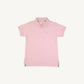 S/s Prim and Proper Polo, Palm Beach Pink/Buckhead Blue