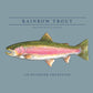Pro Performance L/S Shirt, Arona Blue w/Rainbow Trout