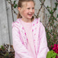 Hooded Puffer Jacket, Pink with Cowboy Print Liner