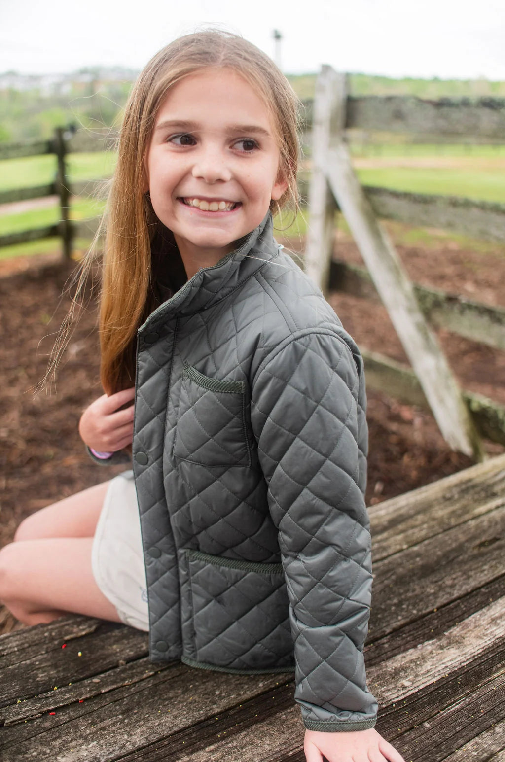 Quilted Barn Jacket, Fly Fishing Green
