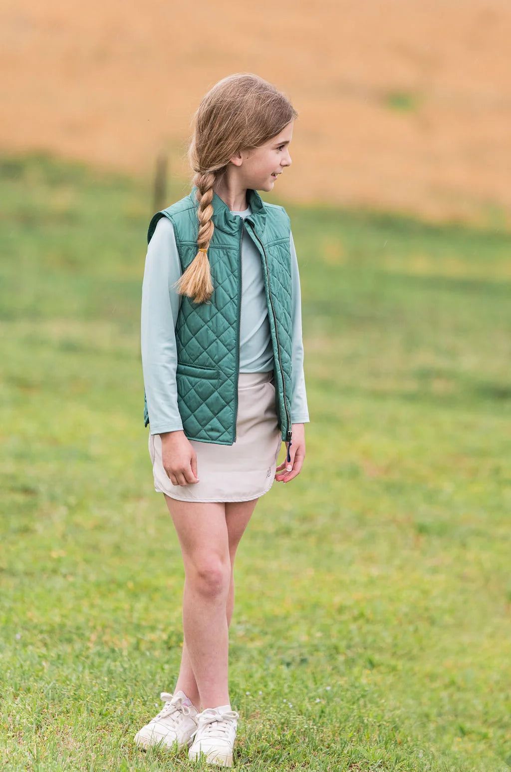 Pro Quilted Vest, Smoke Pine Green