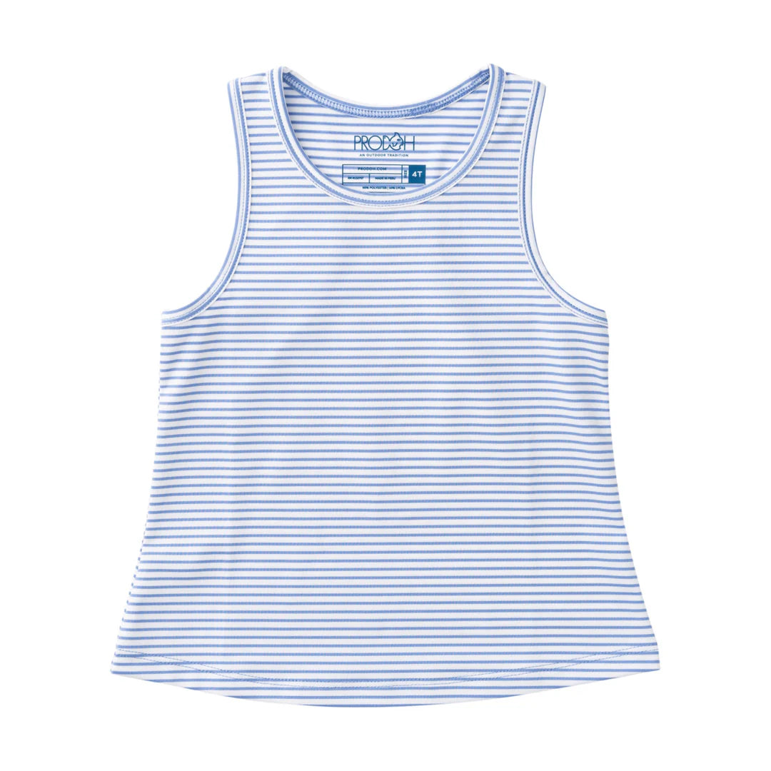 Active Racerback Tank Top, Persian Purple Stripe