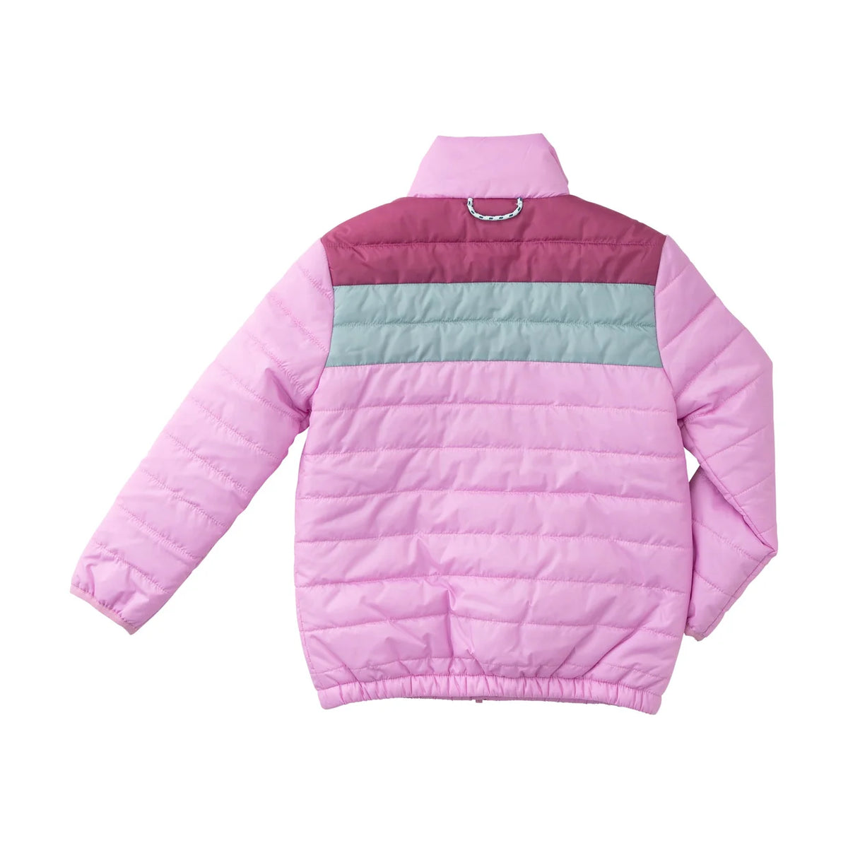 Colorblock Puffer Jacket, Orchid Purple