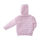 Hooded Puffer Jacket, Pink with Cowboy Print Liner
