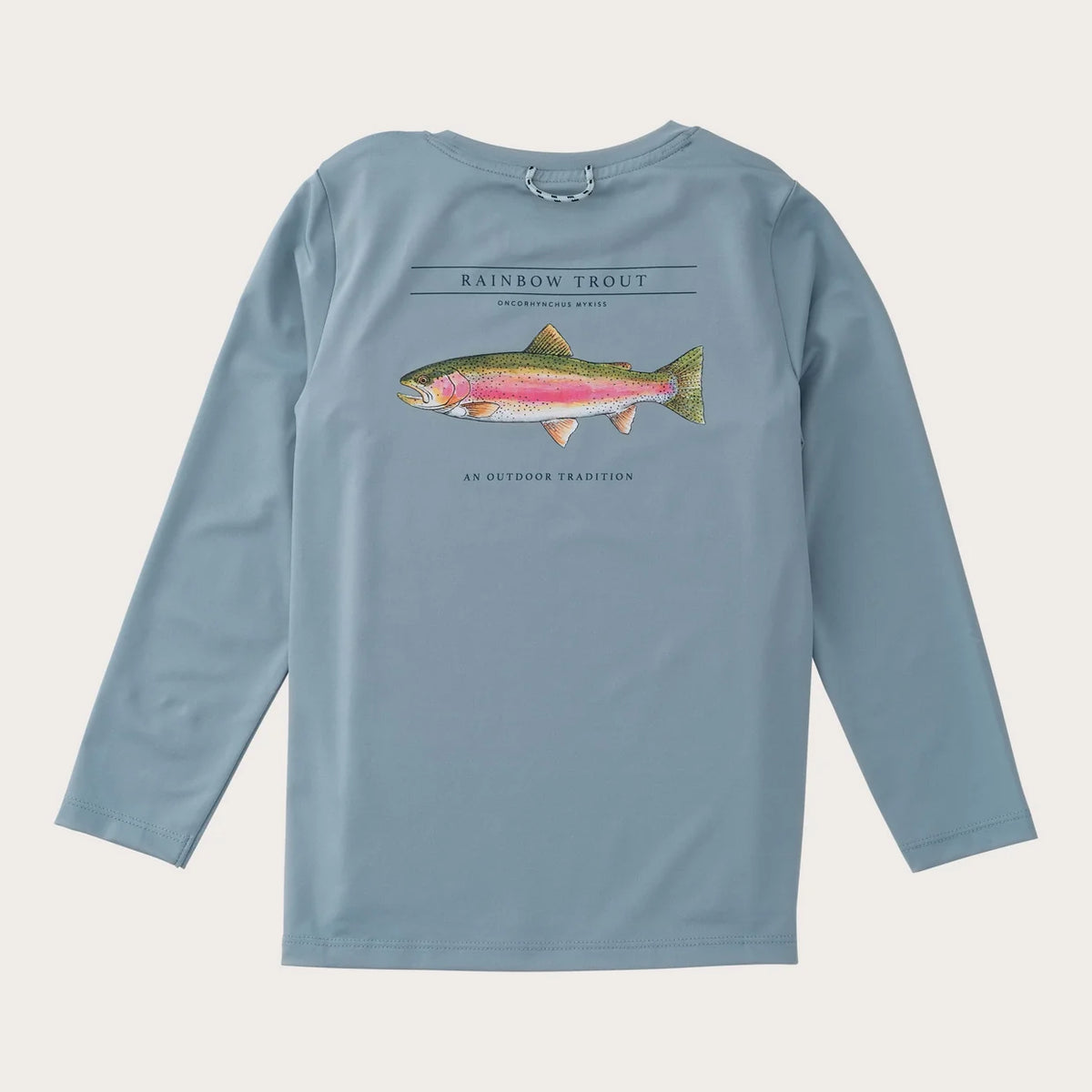Pro Performance L/S Shirt, Arona Blue w/Rainbow Trout