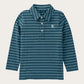L/S Too Cool For School Polo, Tapestry Blue