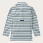 L/S Performance Polo, Arona Blue/Camping Green Stripe