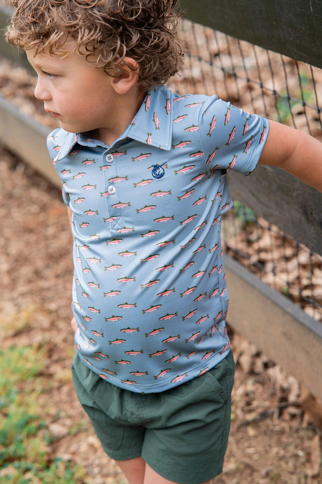 S/S Pro Performance Polo, Rainbow Trout