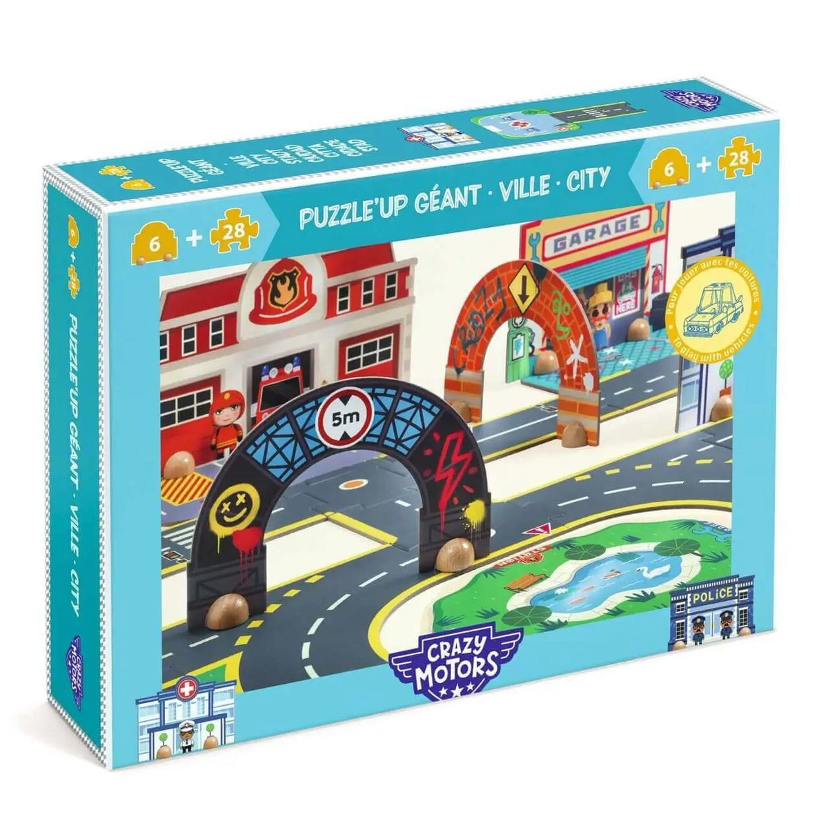 Crazy Motors Puzzle Up Ville