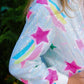 Rainbow Shooting Star Sequin Bomber
