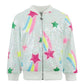Rainbow Shooting Star Sequin Bomber