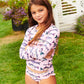 Rash Guard Set, Pink Multi Fishies
