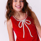 Red Velvet Bow Princess Dress
