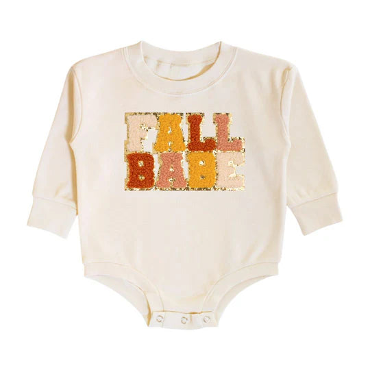 Fall Babe Patch L/S Romper