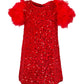 Ruby Feather Dress