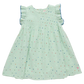 Jaipur Dress, Pastel Green Polka Dot
