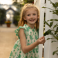 Cynthia Dress, Kelly Green Eyelet