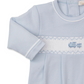 Footie w/Hand Smock, CLB Fall Medley, Blue