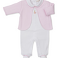 Premier Footie w/Jacket Set, Noah's Ark, Pink