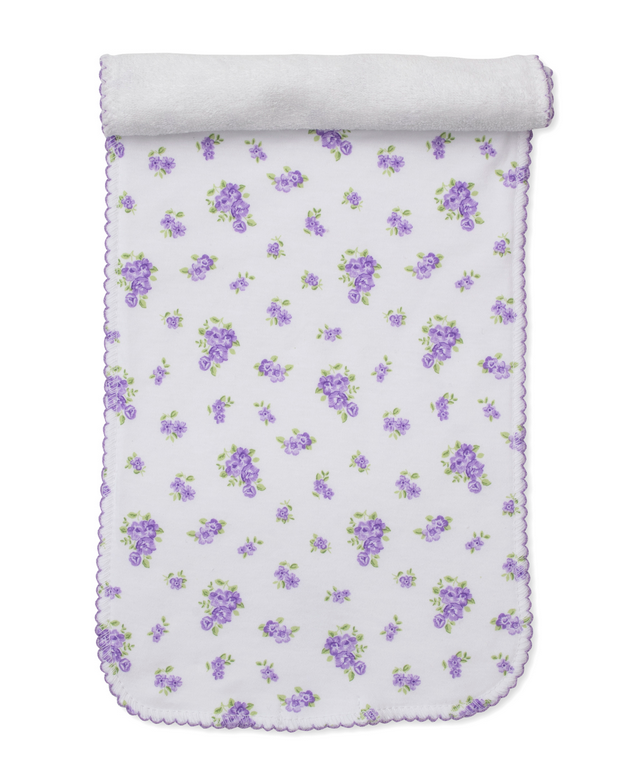 Burp Cloth, Roses and Blooms, Lilac