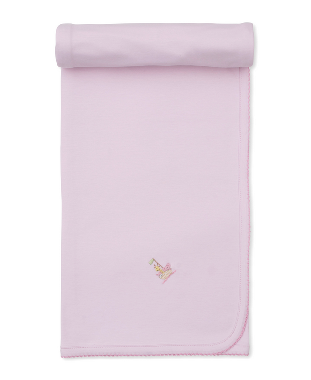 Premier Blanket w/Hand Emb., Noah's Ark, Pink