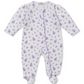 Footie w/zip, Roses and Blooms, Lilac