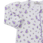 Footie w/zip, Roses and Blooms, Lilac