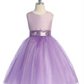 V-Back & Bow Dress, Lavender/Matching Sequins