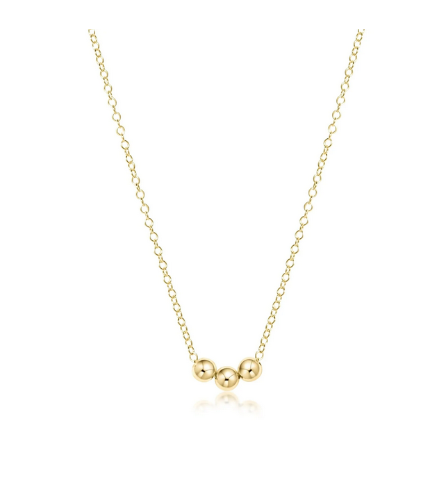 16" Necklace Gold - Joy 3mm