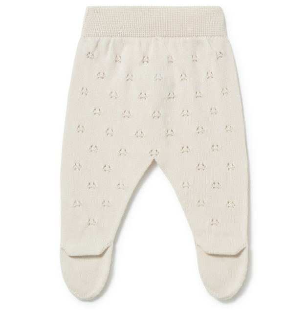 Kia Knit Footie, Cream