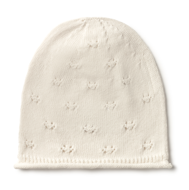 Zas Knit Hat, Cream