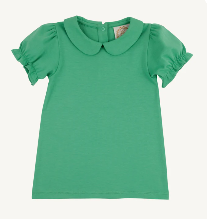 Maude's S/S w/Ruffle, Gibson Island Green